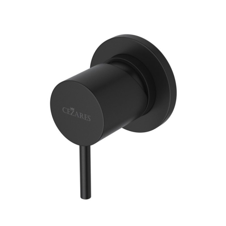 Смеситель для душа Cezares LEAF-DIM-L-NOP, черный матовый