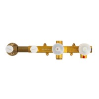 Смеситель для ванны и душа Cezares LEAF-VDIM3-D-L-NOP, черный матовый