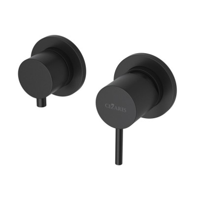 Смеситель для душа Cezares LEAF-VDIM3-L-NOP, черный матовый