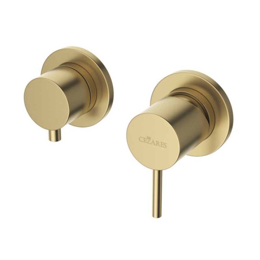 Смеситель для душа Cezares LEAF-VDIM3-L-SR, золото