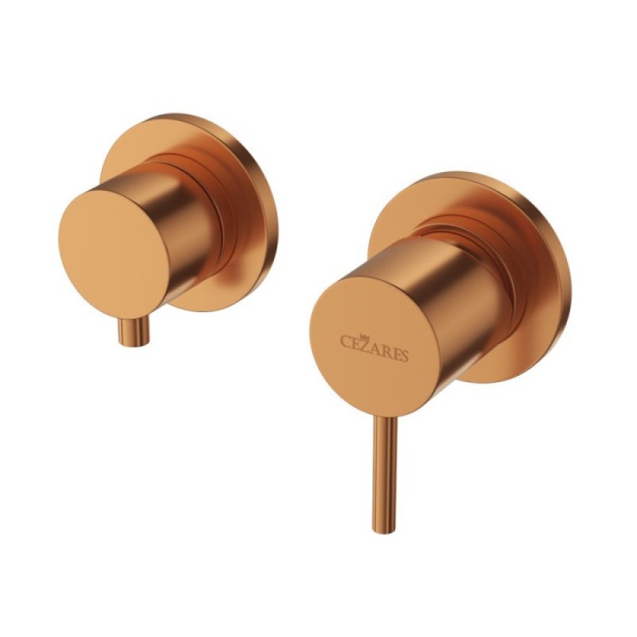 Смеситель для душа Cezares LEAF-VDIM3-L-SS, бронза