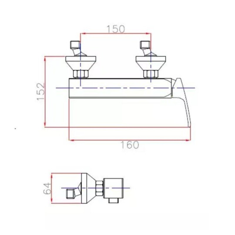 Смеситель Cezares Legend DM-01 цвет хром