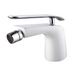 Смеситель для биде Lemark Melange LM4908CW Белый Хром
