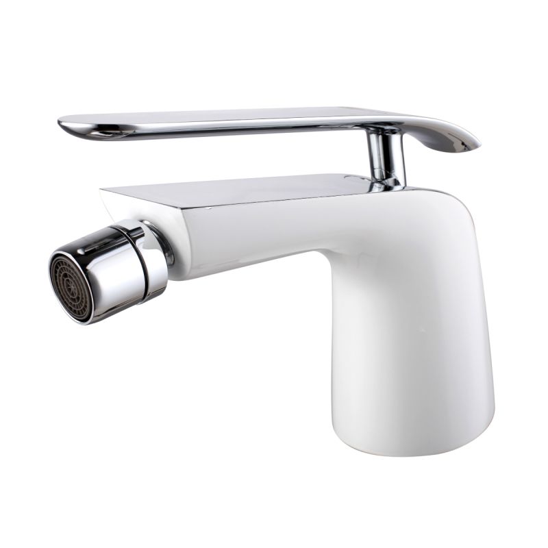Смеситель для биде Lemark Melange LM4908CW Белый Хром Смеситель для биде Lemark Melange LM4908CW Белый Хром