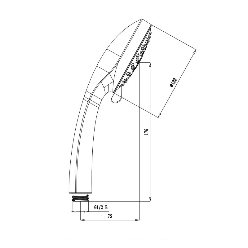 Ручной душ Lemark LM0125C Хром