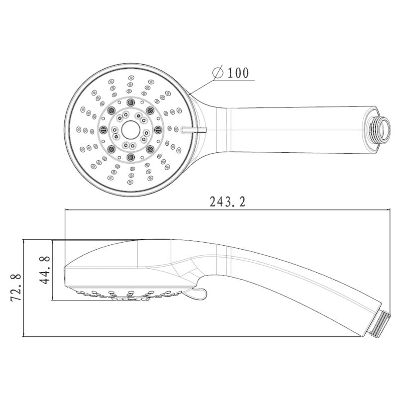 Ручной душ Lemark LM0135C Хром