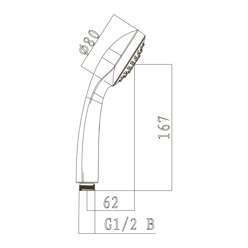 Ручной душ Lemark LM0211C Хром