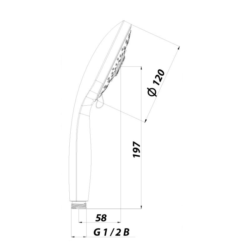 Ручной душ Lemark LM0315C Хром