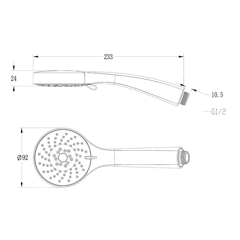 Ручной душ Lemark LM0813C Хром