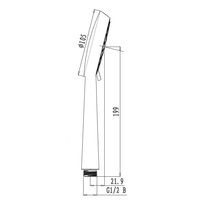 Ручной душ Lemark LM0913C Хром