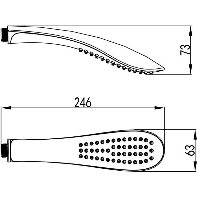 Ручной душ Lemark LM8006C Хром