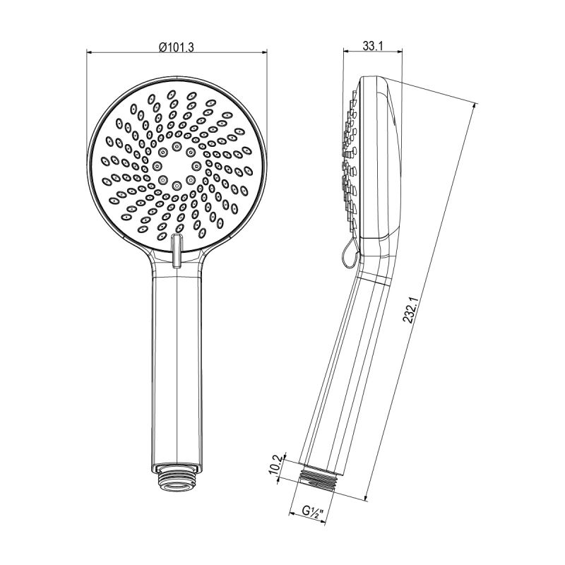 Ручной душ Lemark LM8150C Хром