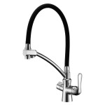 Смеситель для кухни Lemark Comfort LM3070C Хром Черный