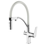Смеситель для кухни Lemark Comfort LM3074C-White Хро...
