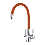 Смеситель для кухни Lemark Comfort LM3075C-Orange Хр... Смеситель для кухни Lemark Comfort LM3075C-Orange Хр...