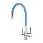 Смеситель для кухни Lemark Comfort LM3075C-SkyBlue Х...