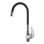 Смеситель для кухни Lemark Linara LM0415C-Black Хром...
