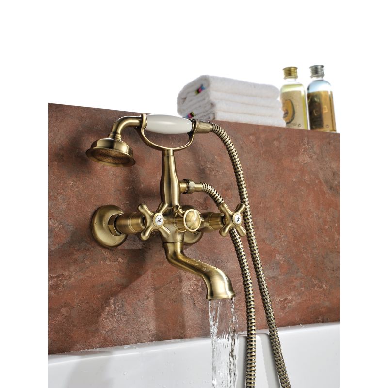 Смеситель для ванны с душем Lemark Vintage LM2812B Бронза