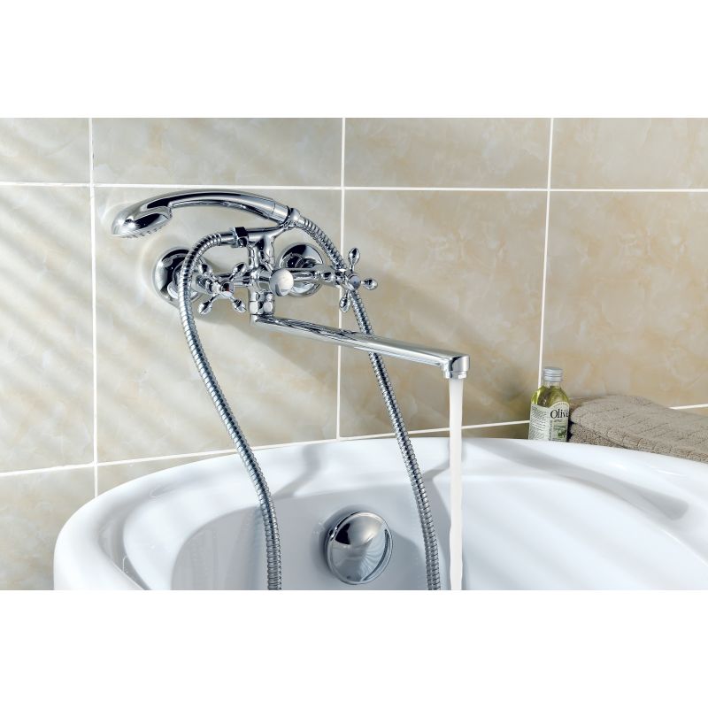 Смеситель для ванны с душем Lemark Vista LM7651C универсальный Хром