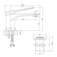 Смеситель для раковины Lemark Allegro LM5906CW Хром Белый
