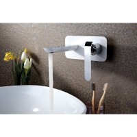 Смеситель для раковины Lemark Melange LM4926CW Белый Хром