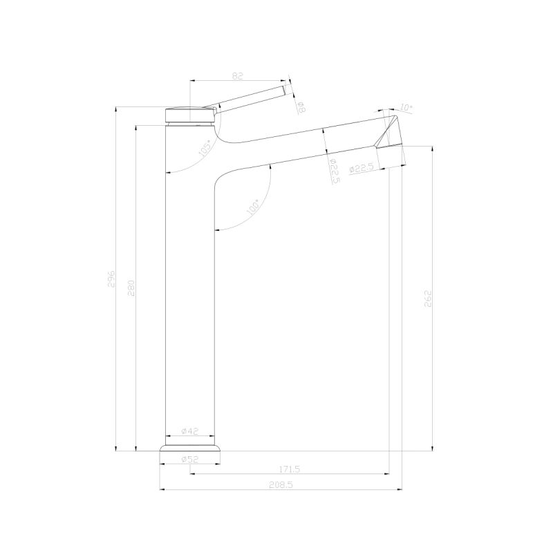 Смеситель для раковины Lemark Minima LM3809C Хром