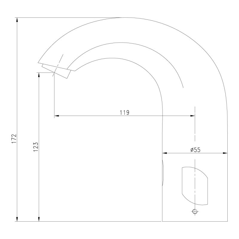 Смеситель для раковины Lemark Project LM4656CE Хром