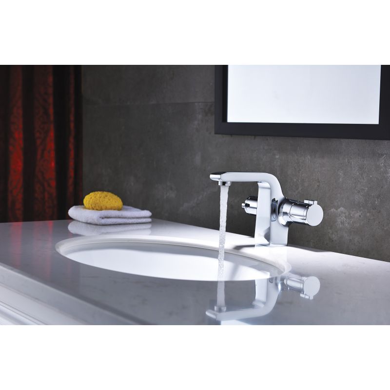 Смеситель для раковины Lemark Yeti LM7836C с термостатом Хром