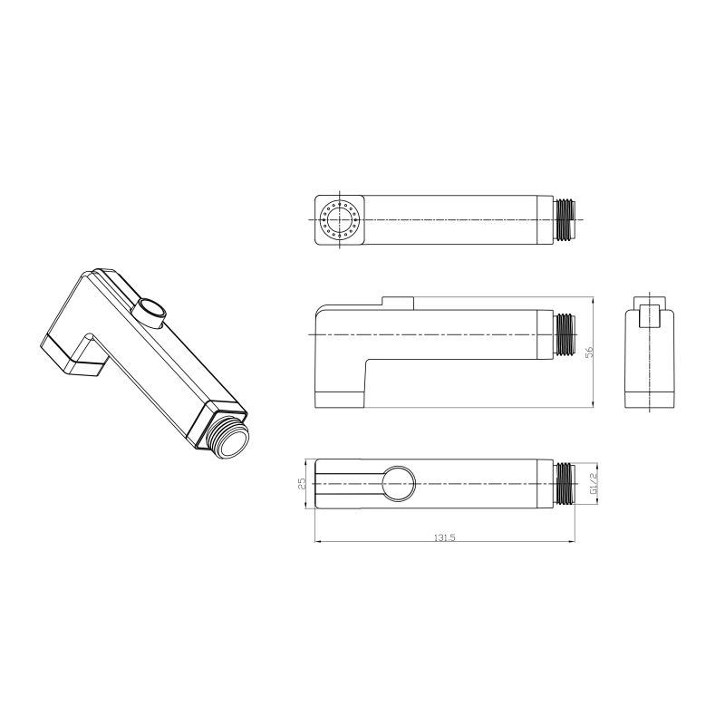 Гигиенический душ Lemark LM8091C Хром