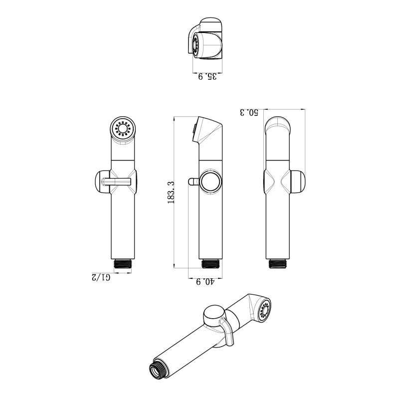 Гигиенический душ Lemark LM8092C Хром