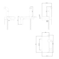 Гигиенический душ со смесителем Lemark Solo LM7168CW Хром