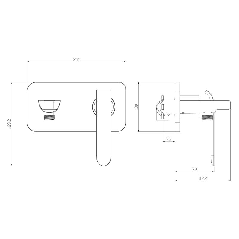 Гигиенический душ со смесителем Lemark Solo LM7170CW Хром Белый