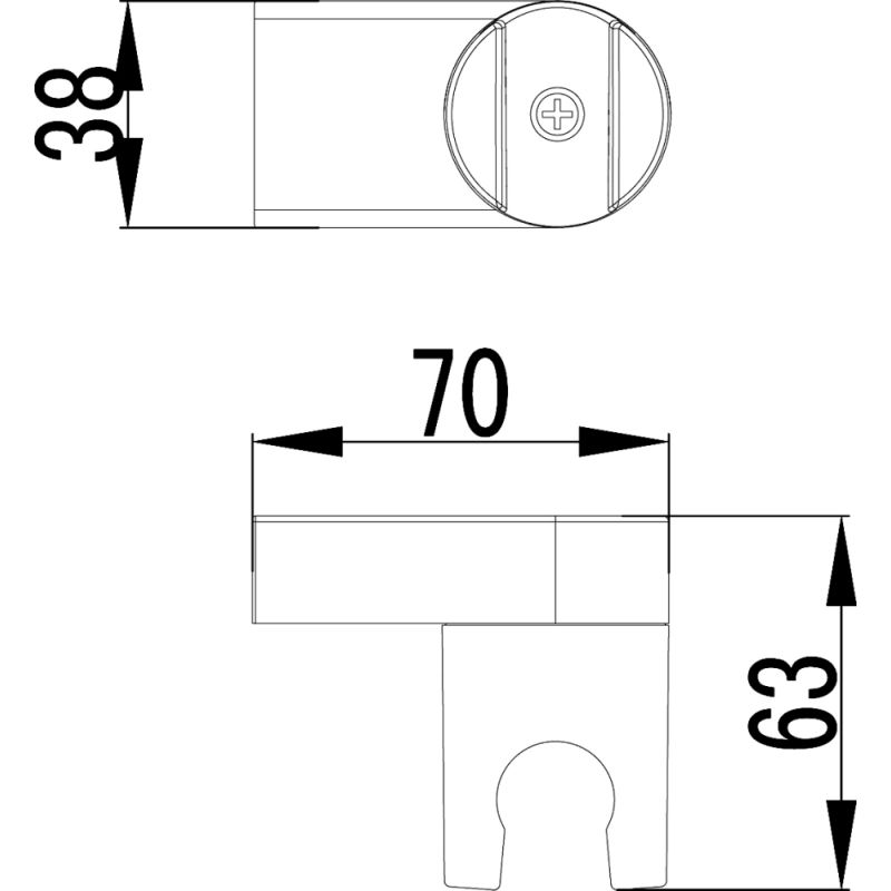 Держатель для душа Lemark LM8013C Хром