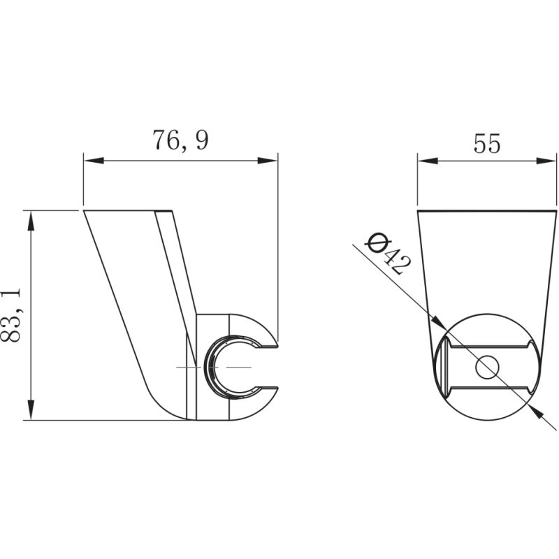 Держатель ручного душа Lemark LM8080C Хром