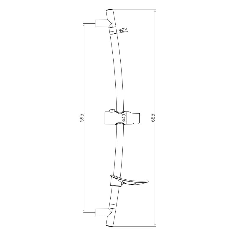 Душевая штанга Lemark LM8064C Хром