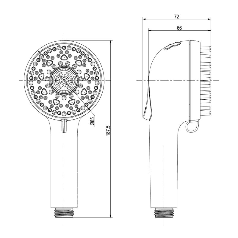Душевой гарнитур Lemark LM8151PS для животных Белый