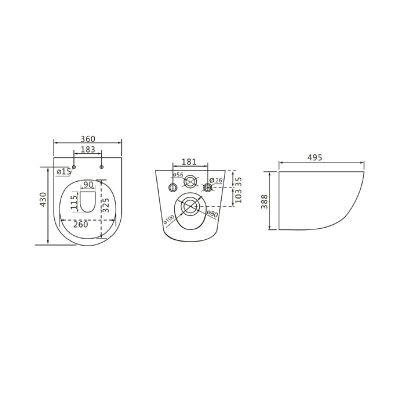 Унитаз Lemark Glazer 9614003 подвесной Белый глянец с сиденьем Микролифт