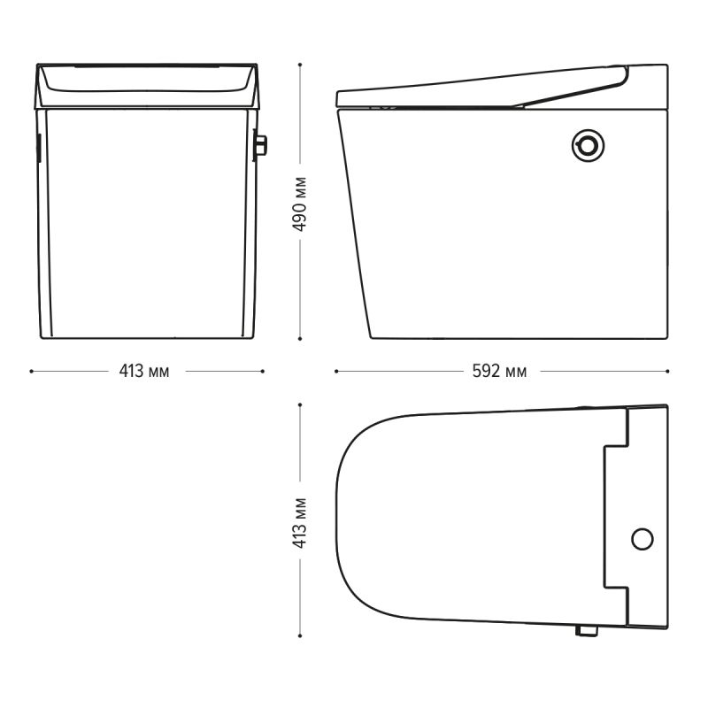 Унитаз Lemark Swiss Aqua Technologies SATOFSHFS2 приставной с сиденьем Микролифт