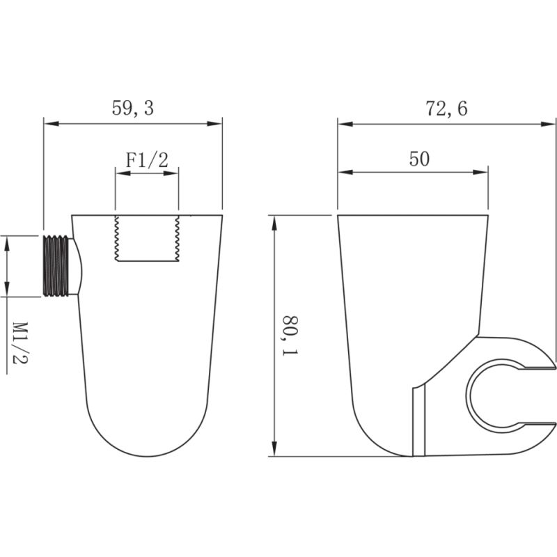 Шланговое подключение Lemark LM8084C Хром