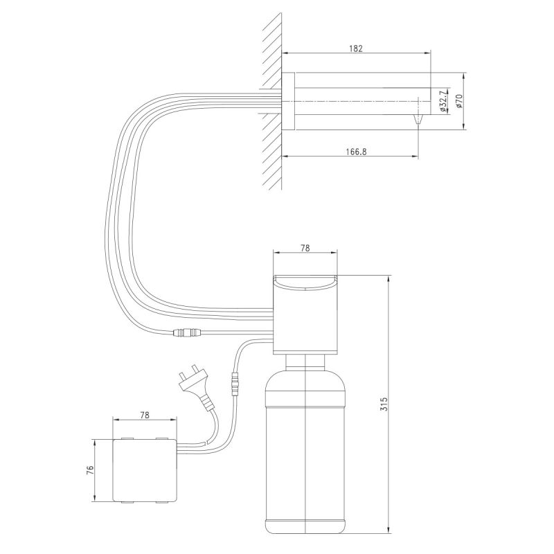 Дозатор для жидкого мыла Lemark Project LM4641CE Хром
