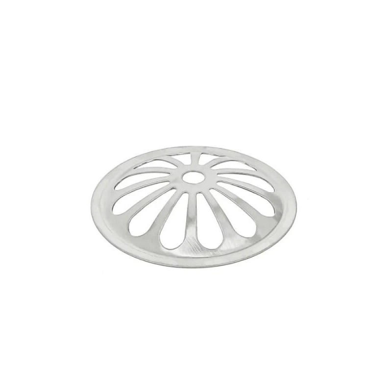 Дренажный канал ALMAes Laguna 60 см, LG60WH, решетка под плитку, нержавеющая сталь/стекло, цвет белый
