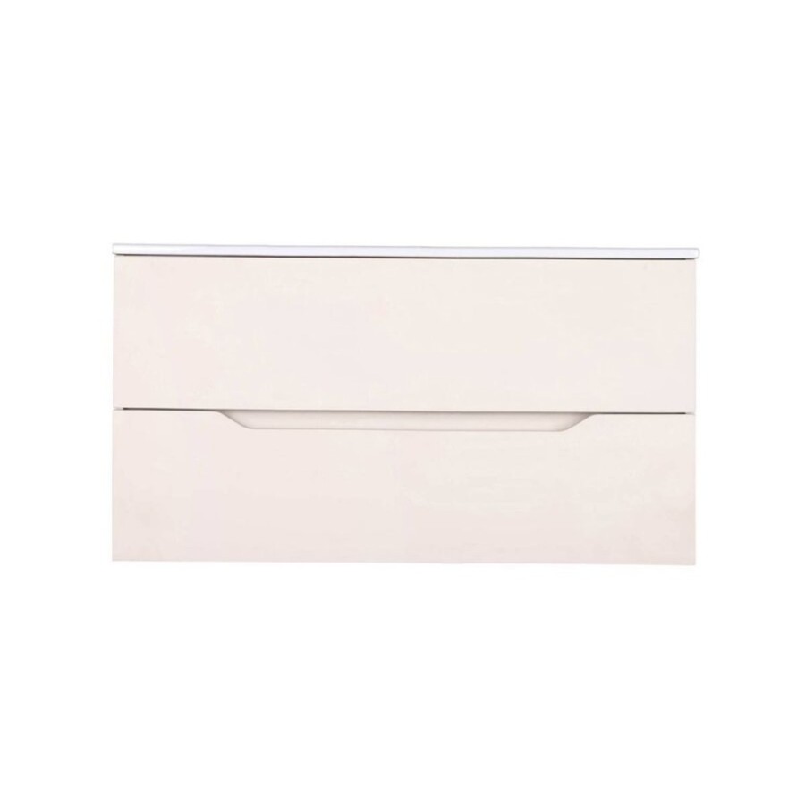 Тумба с раковиной Orange Line Li-100Tua+Ra, подвесная, айвори матовый Soft Touch