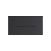 Тумба под раковину Orange Line 100 см, Li-100TugMDF, подвесная, цвет графит матовый Soft Touch