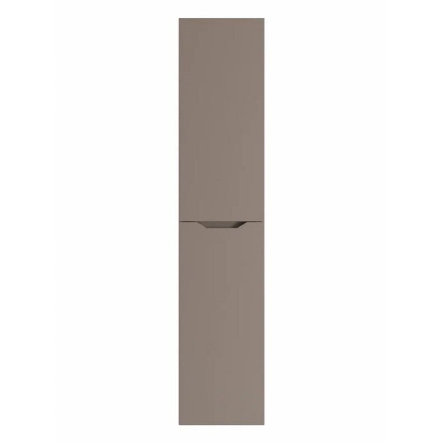 Пенал Orange Line Li-35PuL, 35 см, подвесной, правый, цвет латте матовый Soft Touch