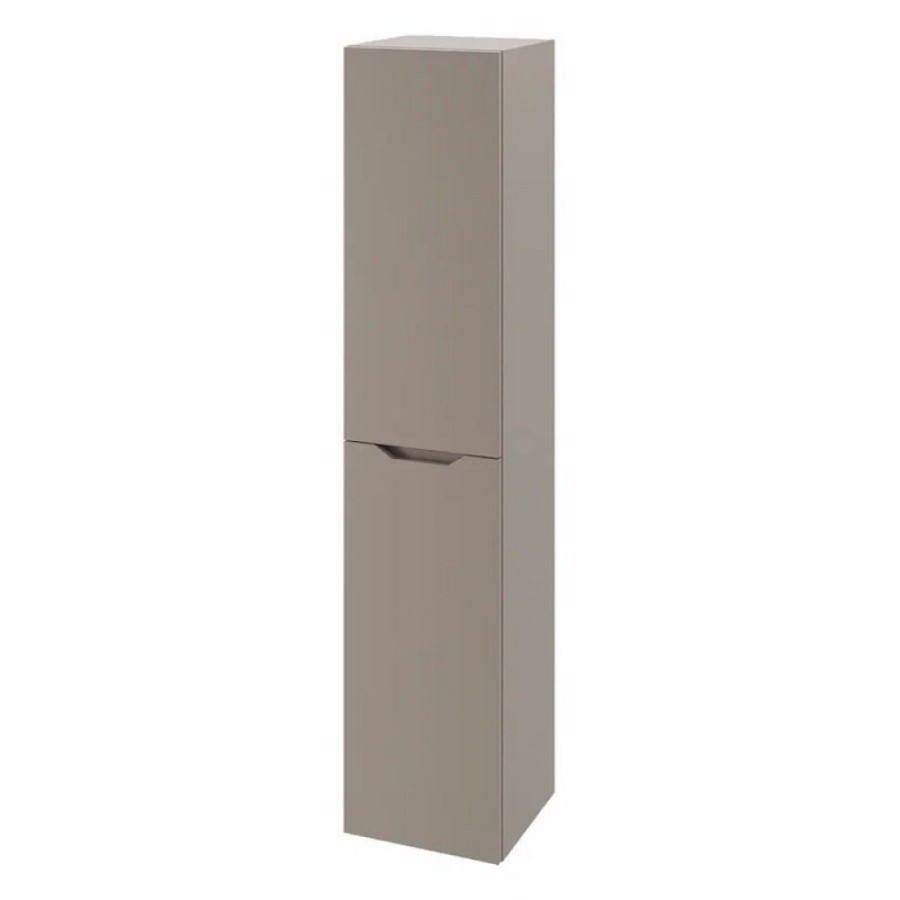 Пенал Orange Line Li-35PuL, 35 см, подвесной, правый, цвет латте матовый Soft Touch