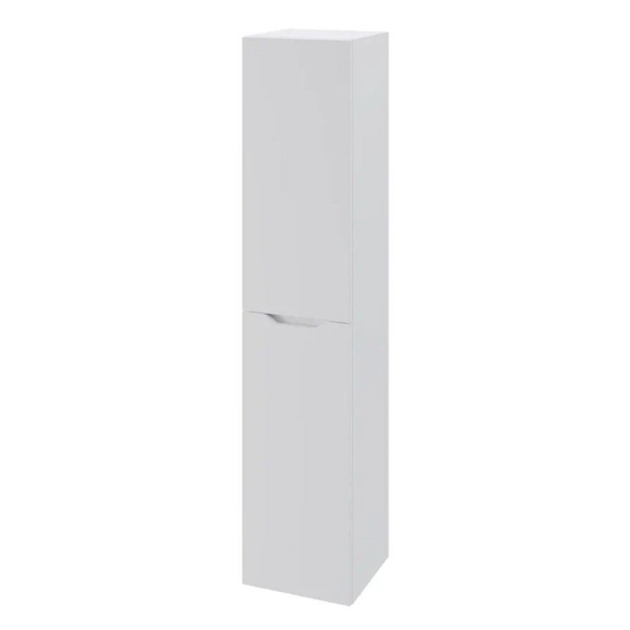 Пенал Orange Line Li-35Puw, 35 см, подвесной, правый, цвет белый матовый Soft Touch
