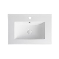 Тумба с раковиной Orange Line Li-60Tua+Ra, подвесная, айвори матовый Soft Touch