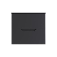 Тумба под раковину Orange Line 60 см, Li-60TugMDF, подвесная, цвет графит матовый Soft Touch