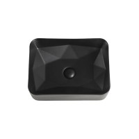 Тумба с раковиной Orange Line Li-60TugMDF+B02-460MB, 60 см, подвесная, графит матовый Soft Touch