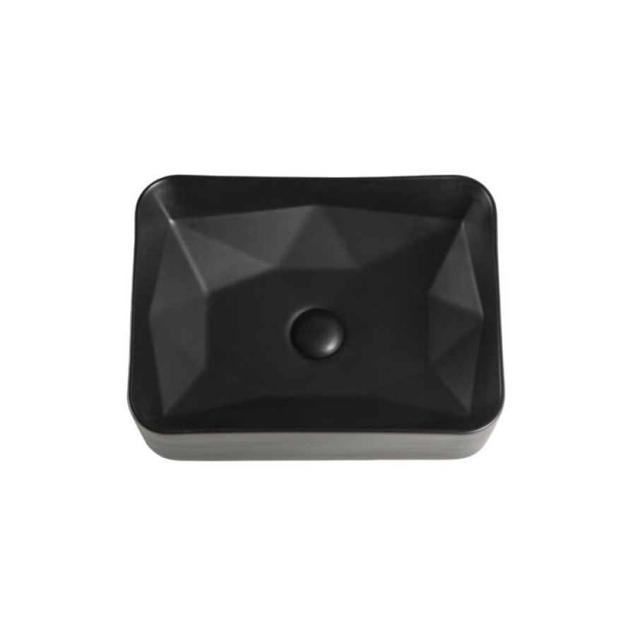 Тумба с раковиной Orange Line Li-60TugMDF+B02-460MB, 60 см, подвесная, графит матовый Soft Touch